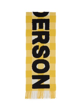 细节 - 点击放大 - JW ANDERSON - Logo Alpaca Wool Blend Scarf