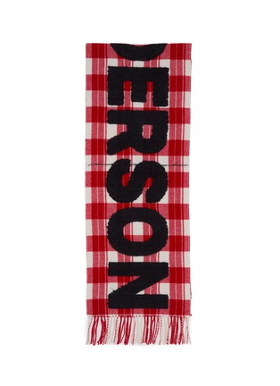 细节 - 点击放大 - JW ANDERSON - Logo Alpaca Scarf