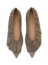 细节 - 点击放大 - JW ANDERSON - Ruffle Suede Ballerina Flats