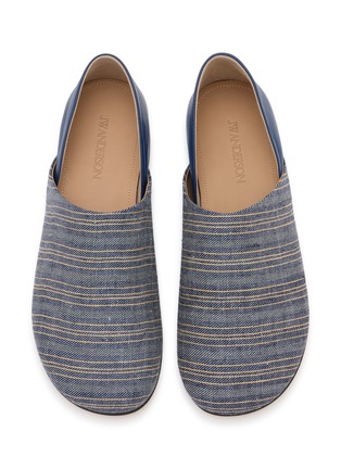 细节 - 点击放大 - JW ANDERSON - Babouche Printed Linen Slipper Mules