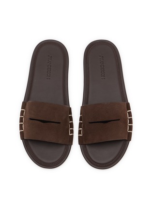 细节 - 点击放大 - JW ANDERSON - Loafer Suede Slides