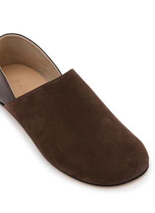 细节 - 点击放大 - JW ANDERSON - Babouche Suede Leather Slipper Mules