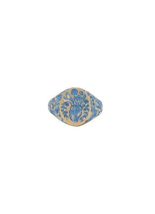 细节 - 点击放大 - CASTRO SMITH - Anatomical Heart 18K Gold Signet Ring — US 6