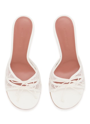 细节 - 点击放大 - AMINA MUADDI - 95 ELEONORA 蝴蝶结饰高跟凉鞋