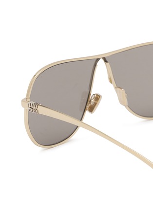 细节 - 点击放大 - MIU MIU - Metal Square Sunglasses