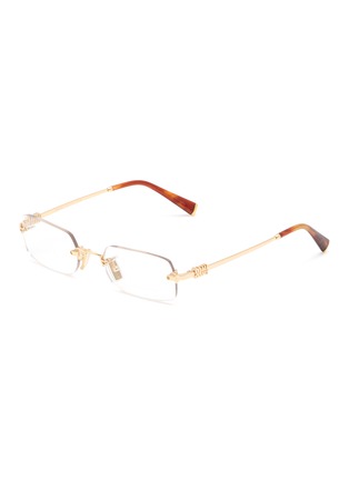 首图 - 点击放大 - MIU MIU - Metal Rectangular Optical Glasses