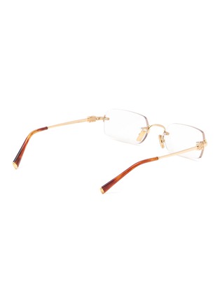 模特儿示范图 - 点击放大 - MIU MIU - Metal Rectangular Optical Glasses
