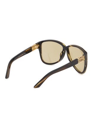 模特儿示范图 - 点击放大 - MIU MIU - Acetate Aviator Sunglasses