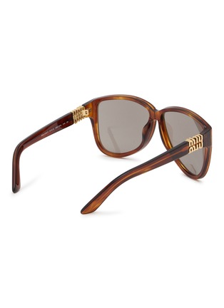 模特儿示范图 - 点击放大 - MIU MIU - Acetate Aviator Sunglasses