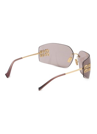 模特儿示范图 - 点击放大 - MIU MIU - Metal Rectangle Sunglasses