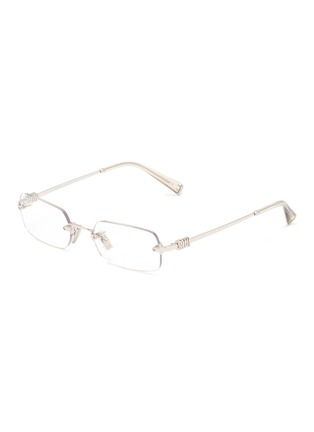 首图 - 点击放大 - MIU MIU - Metal Rectangle Optical Glasses