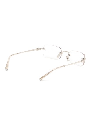 模特儿示范图 - 点击放大 - MIU MIU - Metal Rectangle Optical Glasses