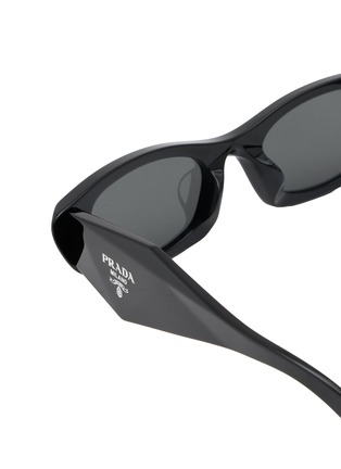 细节 - 点击放大 - PRADA - Acetate Oval Sunglasses — Size 52