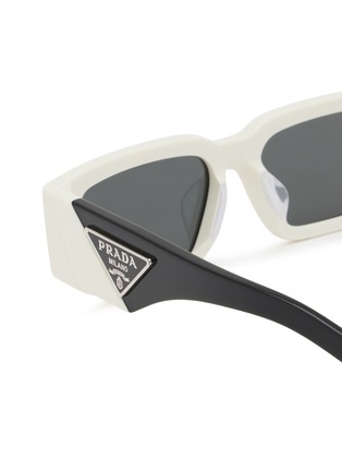 细节 - 点击放大 - PRADA - Acetate Rectangle Sunglasses