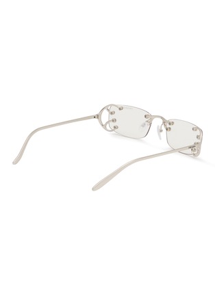 模特儿示范图 - 点击放大 - PRADA - Metal Rectangle Sunglasses