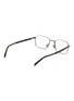 模特儿示范图 - 点击放大 - PRADA - Asian Fit Metal Rectangular Optical Glasses — Size 55