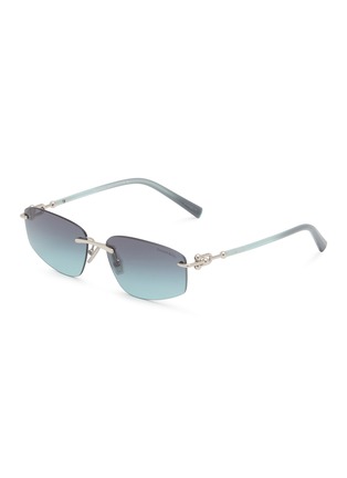 首图 - 点击放大 - TIFFANY - Metal Rectangle Sunglasses