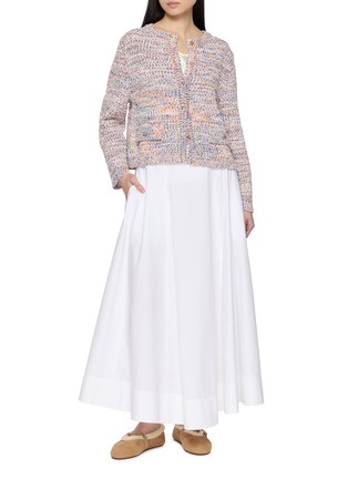 模特儿示范图 - 点击放大 - SANDBEIGE - VERO 混色针织开衫