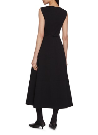 背面 - 点击放大 - SANDBEIGE - SEVIA 无袖伞摆连衣裙