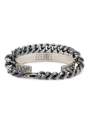 细节 - 点击放大 - MM6 MAISON MARGIELA - Cuff Chain Bracelet