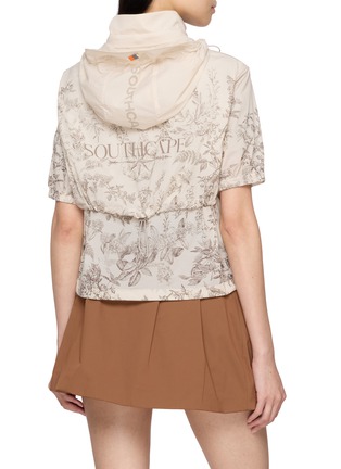 背面 - 点击放大 - SOUTHCAPE - Short Sleeve Nature Print Hooded Packable Sweater