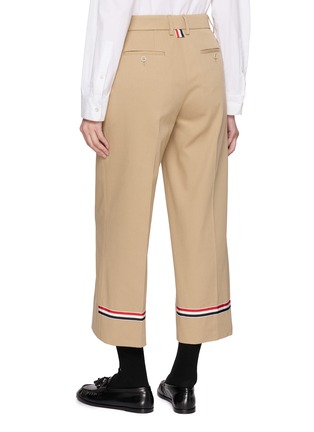 背面 - 点击放大 - THOM BROWNE - Cropped Cotton Gabardine Chino Pants