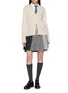模特儿示范图 - 点击放大 - THOM BROWNE - 4 Bar V-Neck Cotton Cardigan