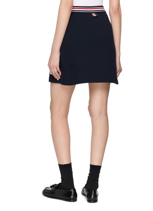 背面 - 点击放大 - THOM BROWNE - RWB Stripe Trim Classic Piqué Wrap Skirt