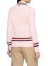 背面 - 点击放大 - THOM BROWNE - RWB Trim Ladder Cable Cotton Cardigan