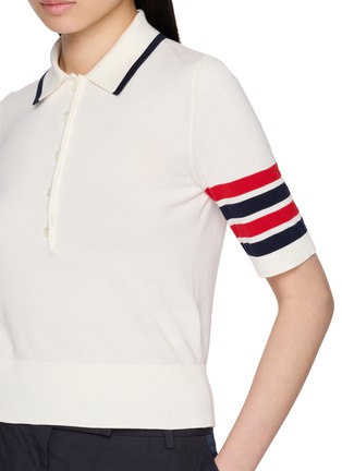  - THOM BROWNE - Hector Intarsia 4-Bar Jersey Stitch Cotton Polo