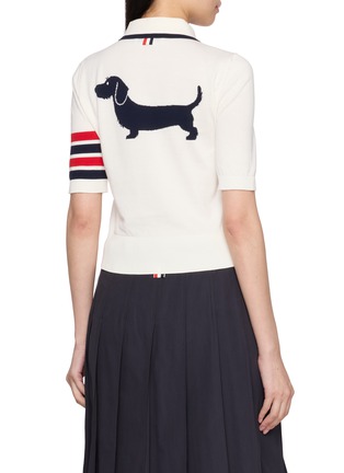 背面 - 点击放大 - THOM BROWNE - Hector Intarsia 4-Bar Jersey Stitch Cotton Polo