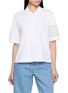 首图 - 点击放大 - THOM BROWNE - Overdyed 4-Bar Cotton Jersey Polo Shirt