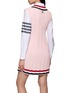 背面 - 点击放大 - THOM BROWNE - Cricket RWB Stripe V Neck Mini Dress