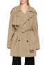 首图 - 点击放大 - BALENCIAGA - Double Breasted Cropped Jersey Trench Coat