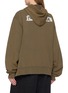 背面 - 点击放大 - BALENCIAGA - Oversized Masking Tape Graphic Cotton Zip Up Hoodie