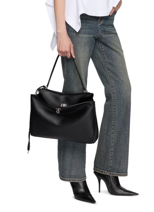 正面 -点击放大 - BALENCIAGA - 中号 RODEO TO HA 皮革手袋