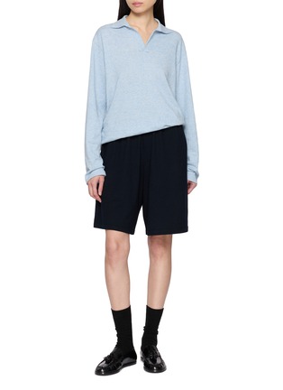 模特儿示范图 - 点击放大 - THE ROW - LARISSA 松紧带短裤