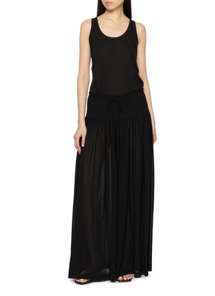 模特儿示范图 - 点击放大 - THE ROW - BERENICE 蝴蝶结阔腿长裤