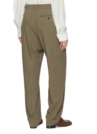 背面 - 点击放大 - THE ROW - GIANNI 羊毛压褶长裤