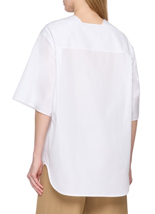 背面 - 点击放大 - THE ROW - HAMZA 纯棉方领上衣