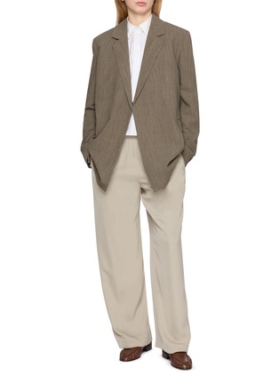 模特儿示范图 - 点击放大 - THE ROW - DEVLIN 非对称西装外套