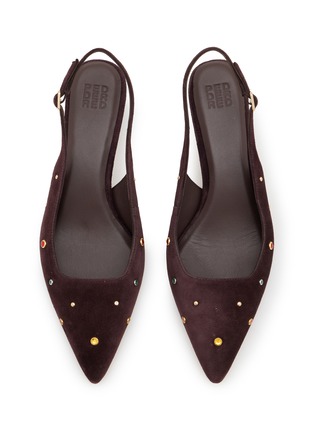 细节 - 点击放大 - PEDDER RED - 45 LAJOS 绒面皮绕带中跟鞋