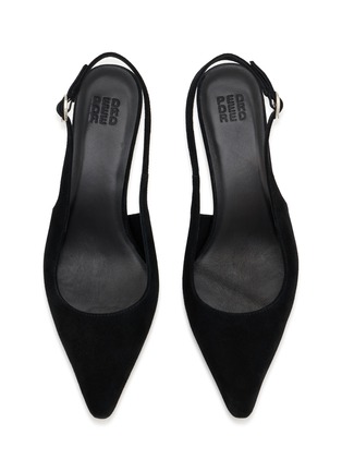 细节 - 点击放大 - PEDDER RED - 55 SACHI 绒面皮绕带高跟鞋