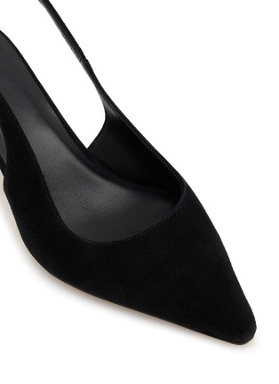 细节 - 点击放大 - PEDDER RED - 55 SACHI 绒面皮绕带高跟鞋