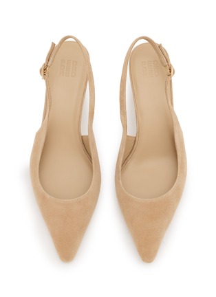 细节 - 点击放大 - PEDDER RED - 55 SACHI 绒面皮绕带高跟鞋