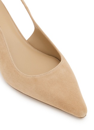 细节 - 点击放大 - PEDDER RED - 55 SACHI 绒面皮绕带高跟鞋