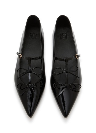 细节 - 点击放大 - PEDDER RED - Jasper Patent Leather Ballerina Flats