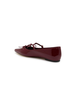  - PEDDER RED - Jasper Patent Leather Ballerina Flats
