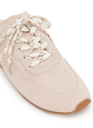 细节 - 点击放大 - PEDDER RED - KATE 系带皮革拖鞋