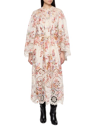 首图 - 点击放大 - ZIMMERMANN - Awaken Embroidered Yoke Linen Maxi Dress